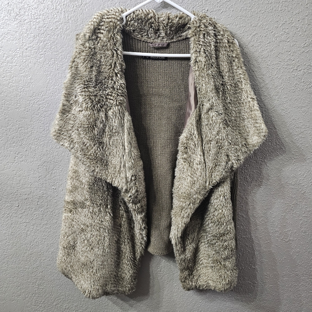 3x Maurices Knit Sweater With Faux Fur